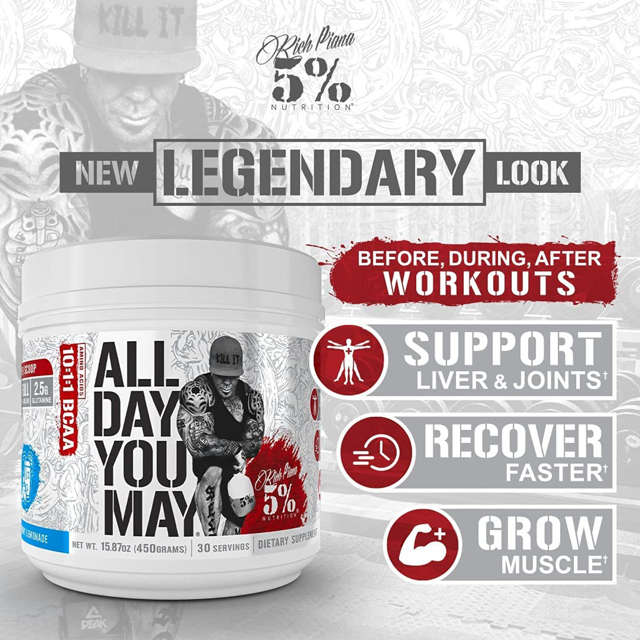 5% Nutrition All Day You May BCAA
