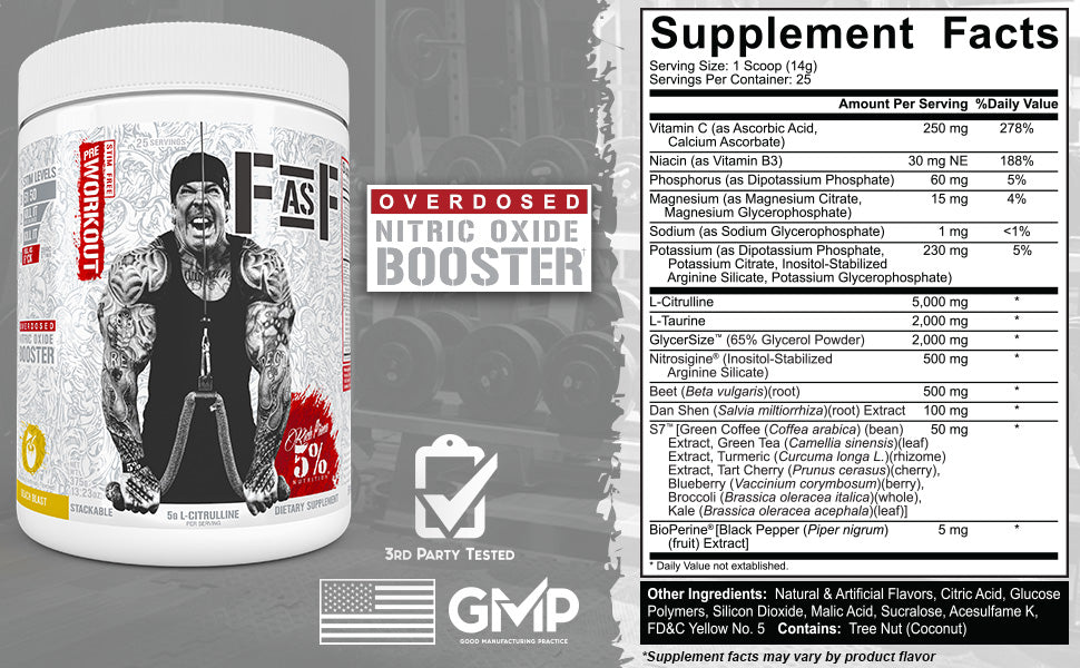 5% Nutrition Full As F*ck Pre Workout