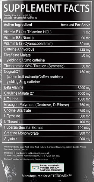 Afterdark Inhuman Pre Workout
