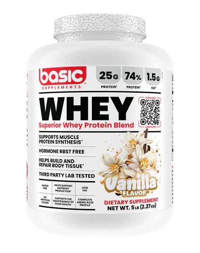 Basic Supplements Whey Protein 5LB