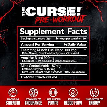 JNX Sports The Curse Pre Workout Tropical Storm