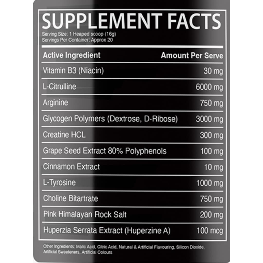 Afterdark EPO+ Pre Workout SnowCone