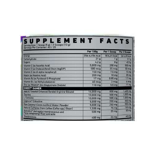 Ghost Gamer Pre Workout