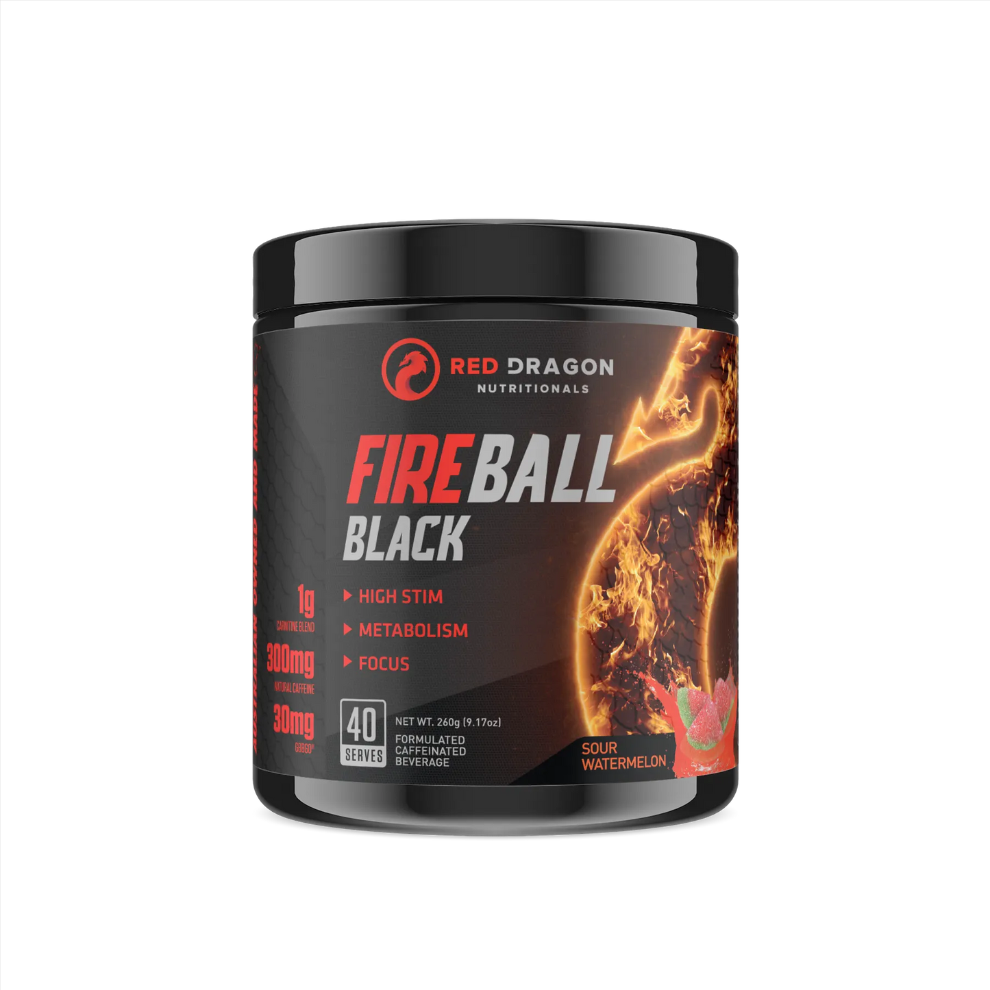 Red Dragon Nutritionals Fireball Black High Stim Thermogenic